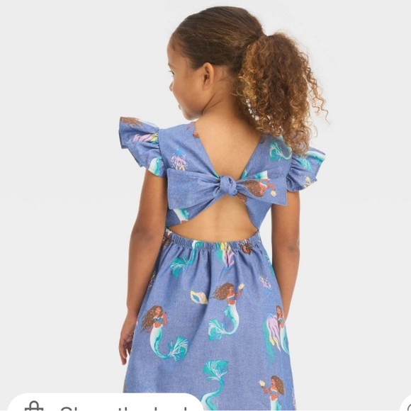 None Other - Kids Blue Mermaid Dress